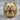 Berserker Bear Ring, gold vermeil, front view on wood