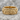 Botanical Rose Ring, gold vermeil, front view on stone surface