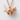 Origami Crane Pendant, rose gold, product photo on white