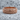 Baroque Beaded Ring in rose gold plated silver on textured stone
