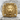 Royal Lion Signet Ring, gold vermeil, front view on stone surface