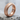 Snake Skin Ring, rose gold, product photo on stone surface