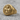 Templar Cross Shield Signet Ring, gold vermeil, angled side view on stone