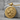 Lion Profile Pendant, gold vermeil, product photo on stone display
