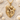 Mother Baby Sun Pendant, gold vermeil, front view on sand