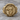 Virgo Zodiac Goddess Signet Ring, gold vermeil finish on wood background