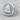 Eye of Providence Signet Ring, polished silver, angled product photo