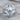 Camino de Santiago Cross Ring, polished silver finish, angled product photo