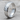 Diagonal Pattern Ring, polished silver, angled product photo