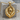 Baby Foot in Hands Pendant, gold vermeil, front product view
