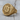 Bitcoin Network Ring, gold vermeil, product photo on wood surface