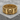 Bullet Skull Ring, gold vermeil, product photo on stone