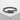 Tube Bypass Ring, black rhodium, front view
