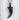 Garnet Dragon Claw Pendant, black rhodium plated product view