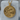 London Skyline Pendant, gold vermeil, front view on stone display