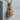 Petrified Heart Pendant, gold vermeil, front three-quarter view
