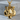 Low Poly Tiger Head Pendant, gold vermeil, product photo