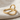 Standing Loop Split Band Ring, gold vermeil, angled product view