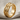 Three Row Wedge Ring in gold vermeil, angled studio view