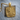 Aztec God Mask Pendant in gold vermeil, front product photo