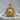 Skull Rudder Pendant, gold vermeil, product photo on stone