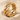 Cuban Chain Link Ring, gold vermeil finish, product view