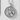 Medieval Knight Coin Pendant, polished silver, front product photo
