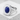 Octagon Lapis Signet Ring, polished silver finish angled product view