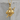 Immaculate Heart Roses Pendant, gold vermeil product photo