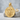 Double Headed Eagle Pendant, gold vermeil, front view