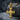 Coptic Tau Cross Pendant, gold vermeil, front product photo