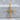 Grapevine Georgian Cross Pendant, gold vermeil, front view