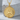 Queen Heaven Crown Medal Pendant, gold vermeil, front view