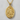 Lourdes Grotto Medal Pendant, gold vermeil