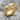 Three Nails Cross Band Ring, gold vermeil, product photo angled view