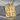 Crusader Jerusalem Cross Pendant, gold vermeil, angled product photo