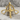 Three Nails Cross Pendant, gold vermeil, front product photo