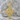 Tiny Celtic Cross Pendant, gold vermeil, angled product photo