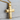 Square Edge Cross Pendant, gold vermeil, angled product photo