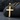 Brushed Bar Cross Pendant, gold vermeil, product photo