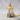Slim Tube Cross Pendant, gold vermeil, front product view