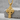 Celtic cross woven pendant, gold vermeil, studio product photo