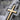 Latin Cross Beveled Pendant, oxidized silver, close-up of center cross relief