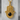 Hamsa Onyx Palm Pendant, gold vermeil, product photo