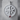 Jerusalem Cross Garnet Pendant, polished silver, product photo
