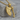 Viking Axe Branch Relief Pendant, gold vermeil, angled studio view