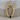 Jormungandr Encircling Garnet Pendant, gold vermeil, angled product view