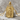Mount Carmel Scapular Pendant, gold vermeil, front view