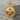 Rosa Mystica Garnet Pendant in gold vermeil, front product photo