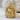 Vladimir Theotokos Embrace Pendant, gold vermeil finish front view